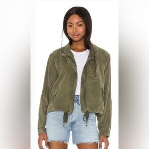 Young Fabulous & Broke NWOT "Clara" Lightweight Utility Bomber Jacket. Size S